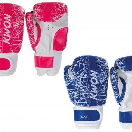 KWON – Kinder Boxhandschuhe Neon 6oz (pink, blau)