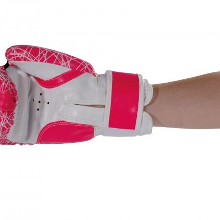 Kwon Kinder Boxhandschuhe Neon pink - Innenhandschuh seitlich mit Arm