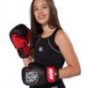 Kwon Kinder Boxhandschuhe Tiger schwarz-rot - Mädchen Boxerin mit Handschuhen.