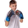 Kwon Kinder Jugend Boxhandschuhe Thai Future 8oz blau - Junge Boxer Verteidigungsstellung