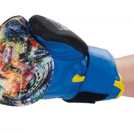 Kwon Kinder Jugend Boxhandschuhe Thai Future 8oz blau - Innenseite seitlich mit Arm