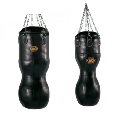 KWON – Ledersandsack Hook schwarz gefüllt (100, 120 cm)