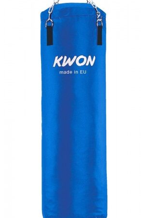 Kwon Sandsack gefüllt blau 120 cm - Frontansicht mit Logo