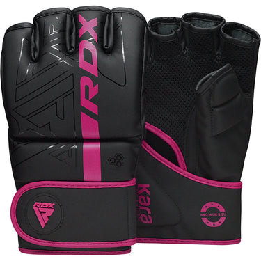 F6 Kara MMA Handschuhe Grappling pink - Rückhand und Innenhand