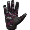 RDX T2 Vollfinger Fitness Handschuhe pink camouflage - Innenhand Frontansicht