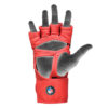 RDX Aura Plus T-17 MMA Handschuhe Grappling rot-schwarz - Innenhand mit Hand