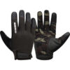 RDX T2 Vollfinger Fitness Handschuhe braun camouflage - Rückhand und Innenhand Vorderansicht