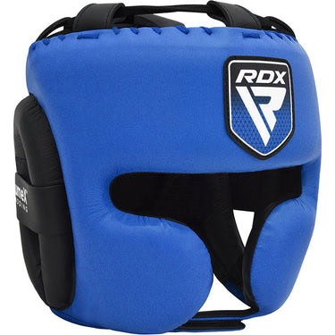 RDX Apex Boxkopfschutz mit Wangenschutz blau - Vorderansicht