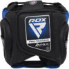 RDX Apex Boxkopfschutz mit Wangenschutz blau - Rückansicht