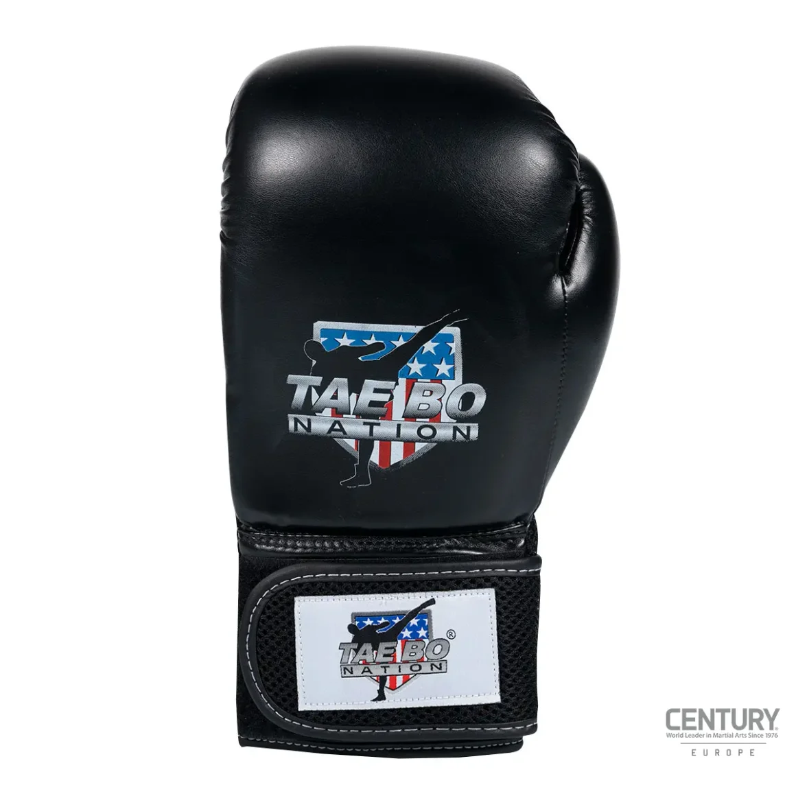 Century Tae Bo Nation Billy Blanks Boxhandschuhe schwarz - Vorderansicht Faust oben