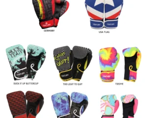 Century Drive waschbare Boxhandschuhe alle bunten Designs - Rückhand und Innenhand
