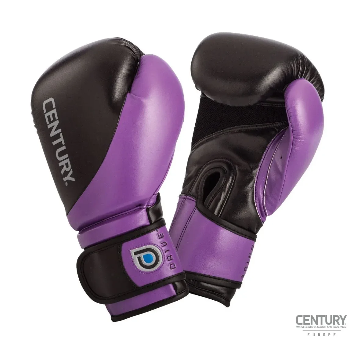 Century Drive Frauen Boxhandschuhe schwarz-lila - Rückhand und Innenhand