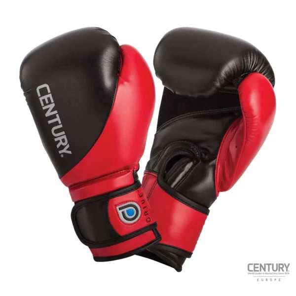 Century Drive Kinder Boxhandschuhe schwarz-rot - Rückhand und Innenhand