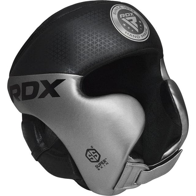 RDX L1 Mark Vollschutz Boxtraining Kopfschutz silber - Seitenansicht