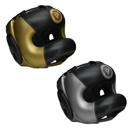 RDX – L2 Mark Pro Kopfschutz mit Nasenschutz (gold, silber)