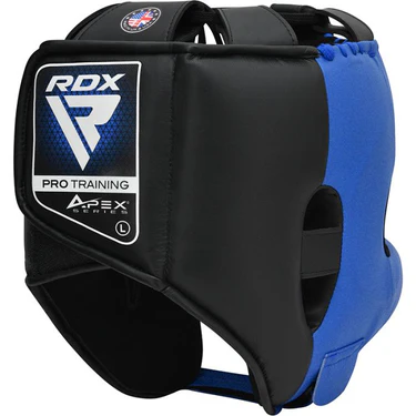 RDX Apex Box Kopfschutz mit Nasenschutzbügel blau - Rückansicht
