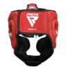 RDX Kopfschutz Aura Plus t-17 rot - Rückansicht