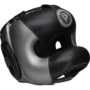 RDX L2 Mark Pro Kopfschutz mit Nasenschutzbügel Silber - Vorderansicht