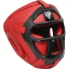 RDX T1F Kopfschutz mit abnehmbarem Gesichtskäfig rot - Seitenansicht