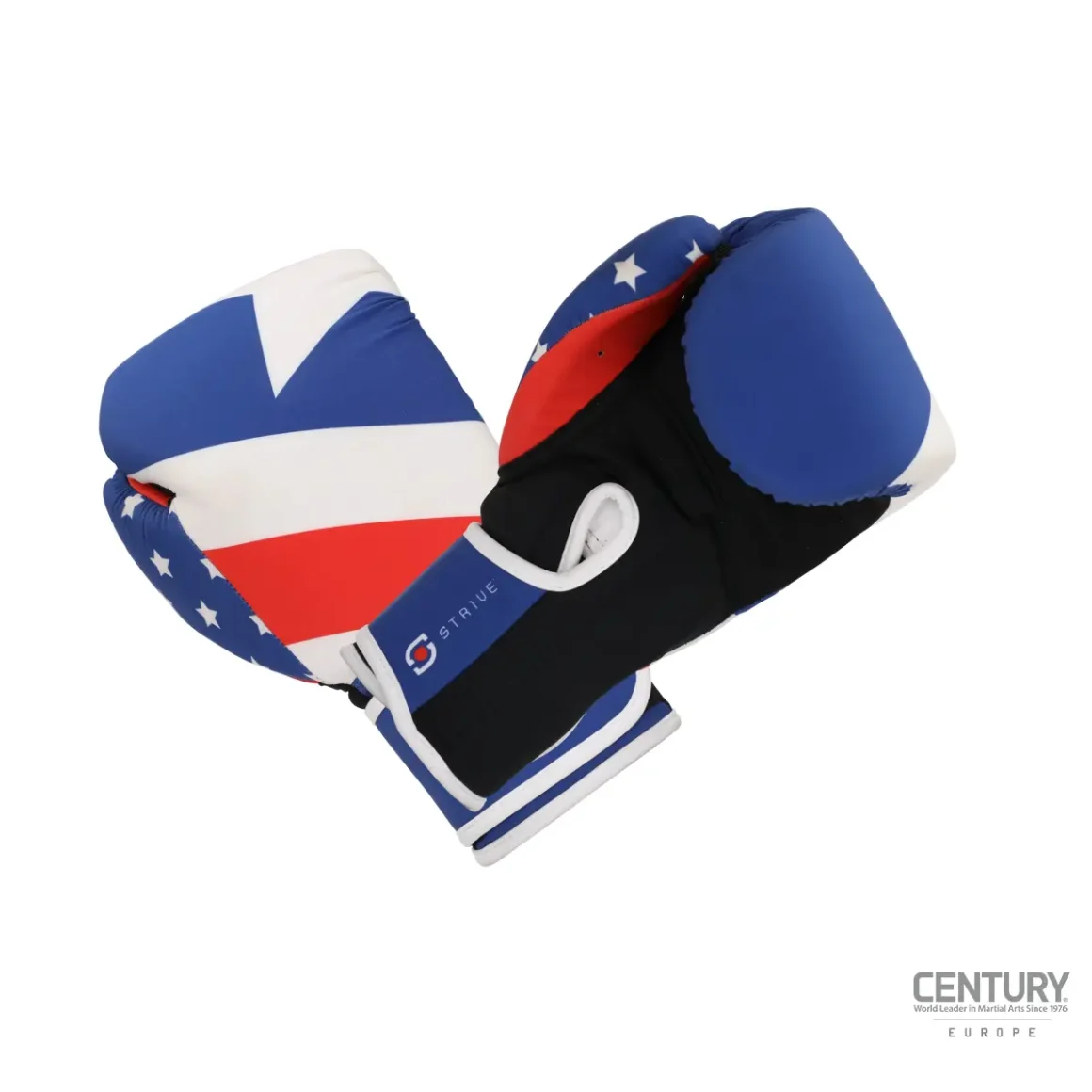 Century Strive waschbare Boxhandschuhe usa flag - Rückhand und Innenhand übereinanderliegend