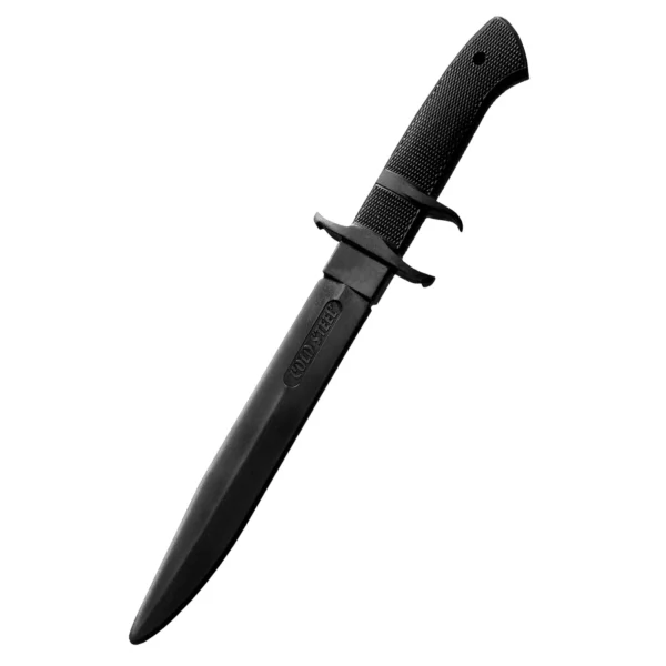 Cold Steel Trainingsmesser Black Bear Classic aus Gummi - Seitenansicht Klinge nach unten links gerichtet