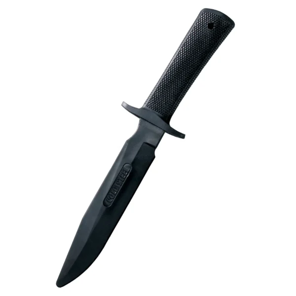 Cold Steel Trainingsmesser Military Classic aus Gummi - Seitenansicht Klinge nach unten links gerichtet