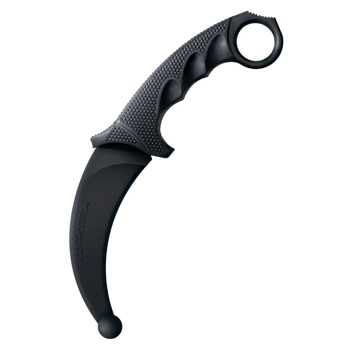 Cold Steel Gummi Trainings Karambit mit optimiertem Griff - Seitenansicht Klinge nach unten gerichtet
