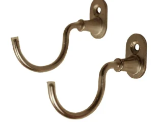 HANWEI Wanhaken für Schwert, vernickelt - Haken nach links gerichtet