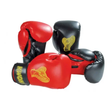 KWON – Kinder Boxhandschuhe Cobra 6oz (schwarz-rot, rot-schwarz)