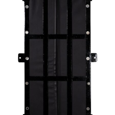 Kwon Wandschlagkissen schwarz weiß - Rückansicht Wandbesfestigung