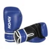 Kwon Boxhandschuhe Reflect 2 blau/weiß10 oz - Ansicht Rückhand stehend und Innenhand liegend