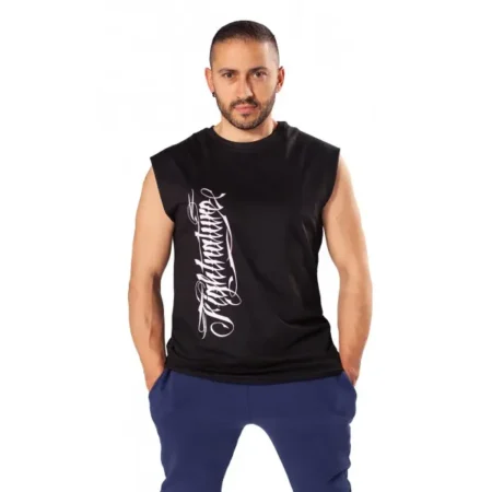 FIGHTNATURE – Herren T-Shirt ärmellos (schwarz)