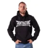 Fightnature Hoodie schwarz - Ansicht an einem Mann