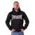 Fightnature Hoodie schwarz - Ansicht an einem Mann