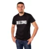 Kwon Professional Boxing T-Shirt Boxing schwarz - Vorderansicht an einem Mann