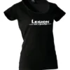 Legion Octagon Damen T-Shirt schwarz - Vorderansicht leicht schräg