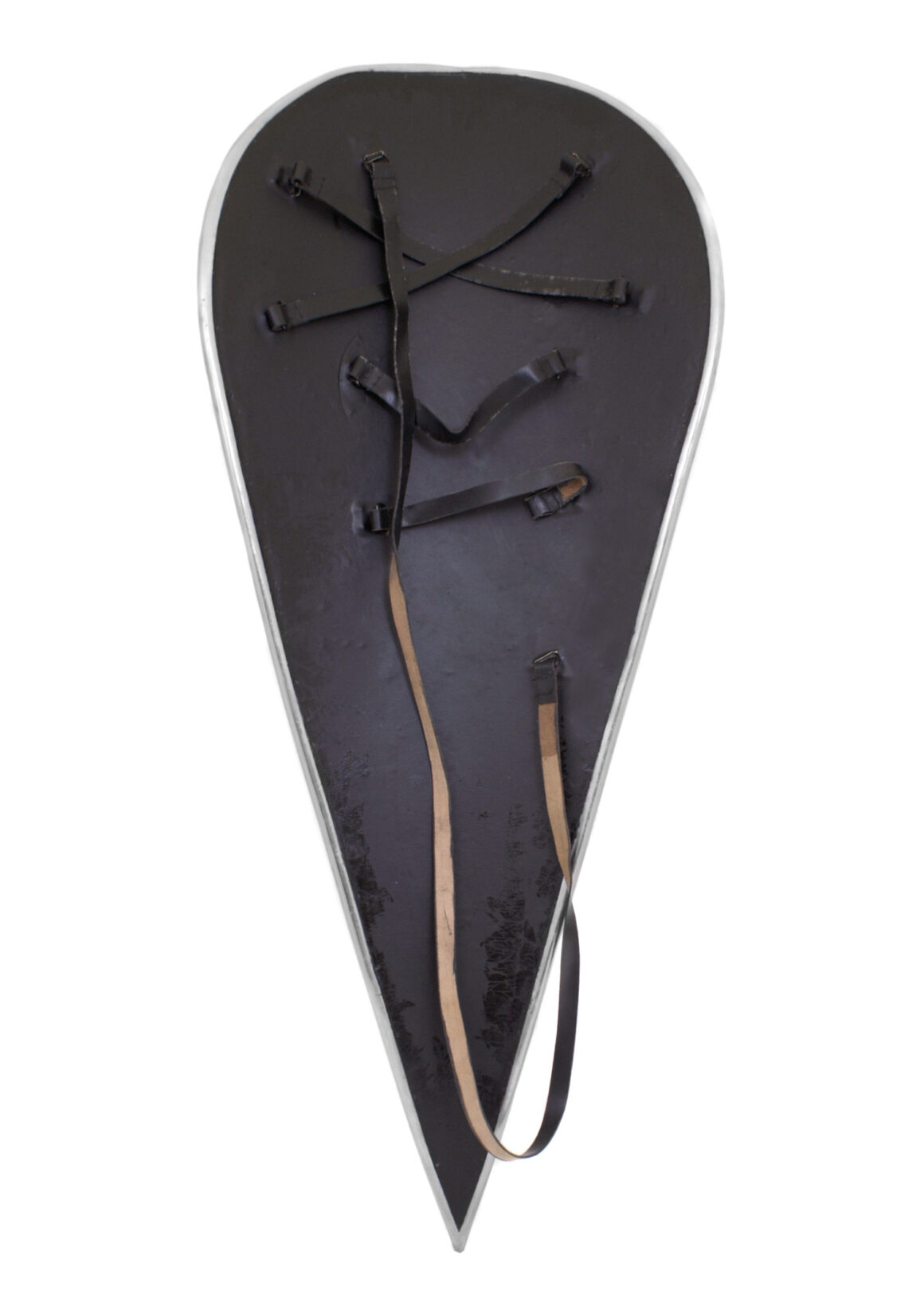 Normannenschild mit Kreuz (Holz, Stahl, Leder)