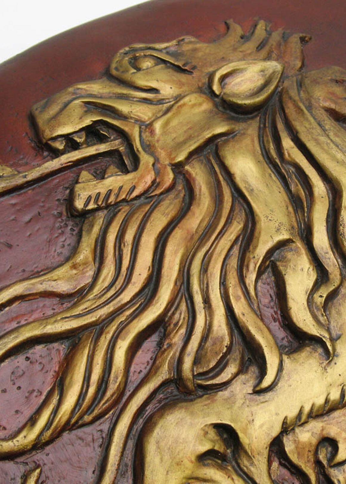 Game Of Thrones - Lennister Schild (Fiberglas, Kunstharz, Filz, Leder)
