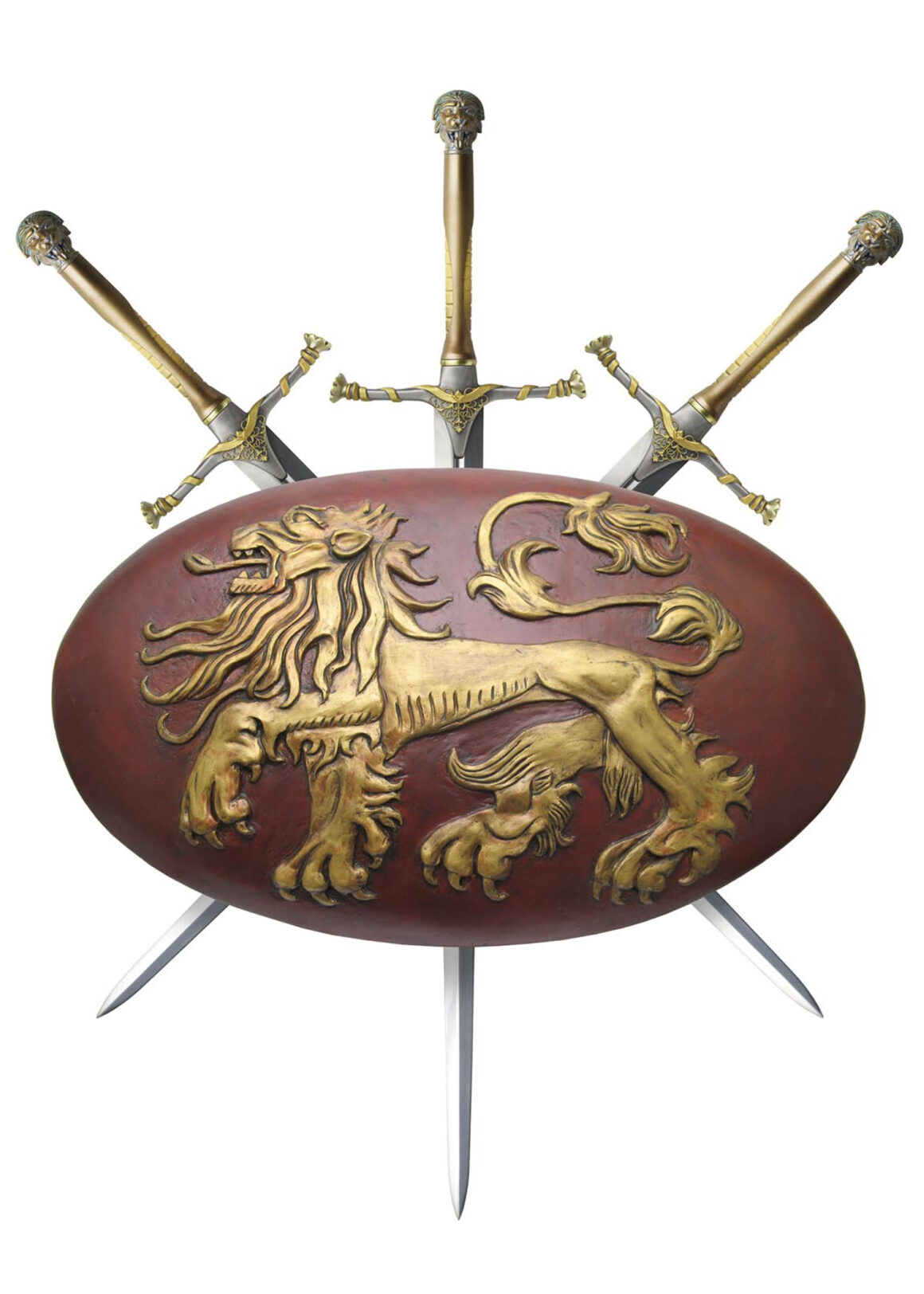 Game Of Thrones - Lennister Schild (Fiberglas, Kunstharz, Filz, Leder)