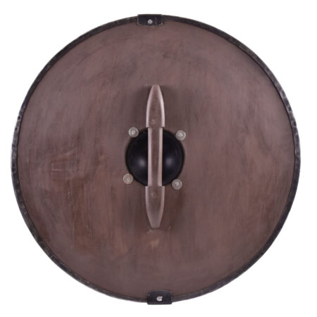 Wikingerschild mit Greiftier-Motiv, handbemalt, 61 cm (Holz, Stahl)