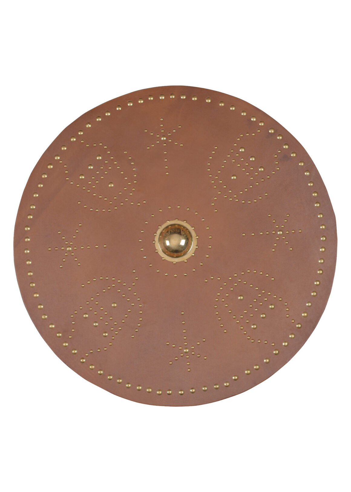 Schottischer Rundschild - Targe (Holz, Leder, Messing)