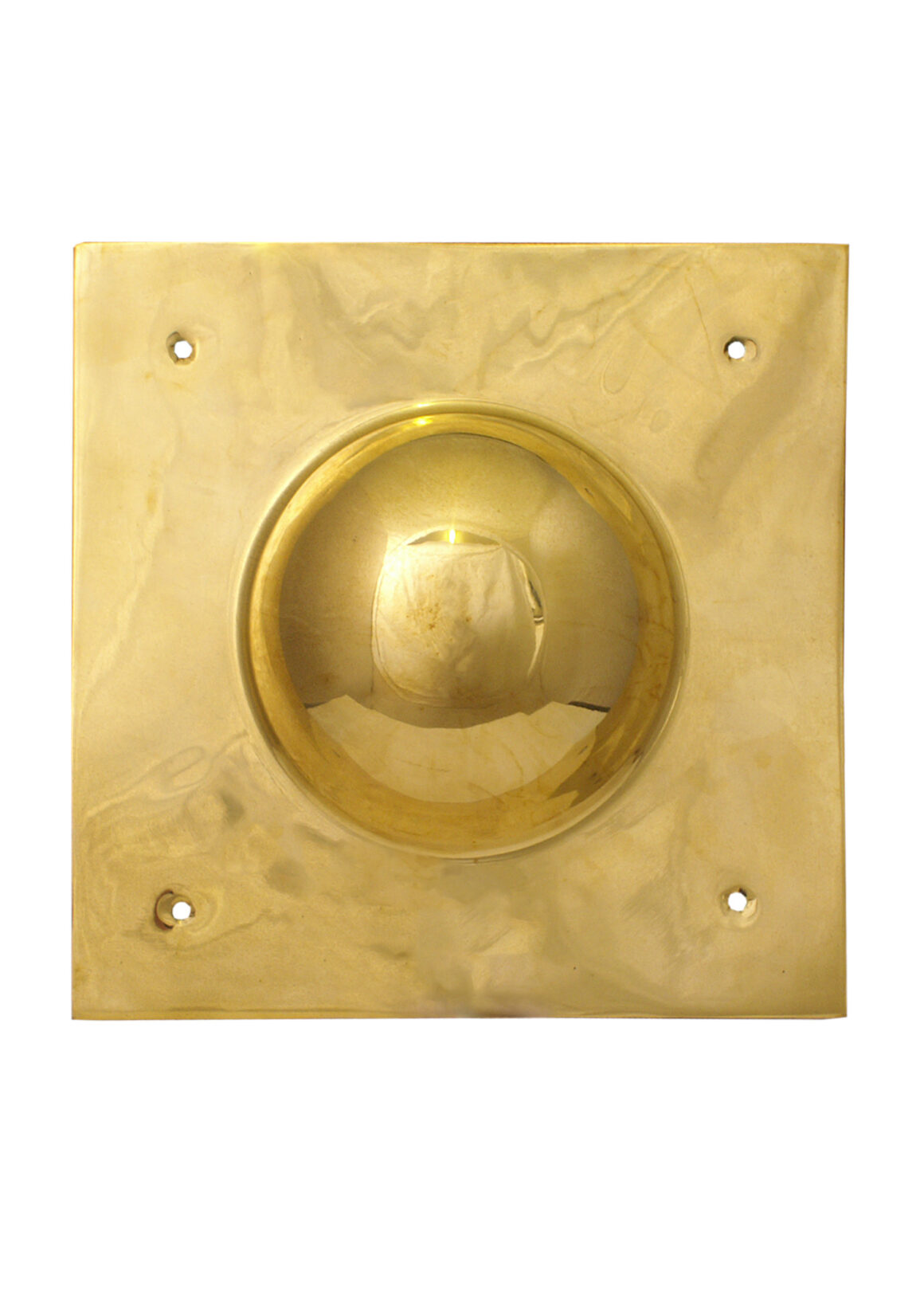 Quadratischer Schildbuckel, Umbo (Messing)