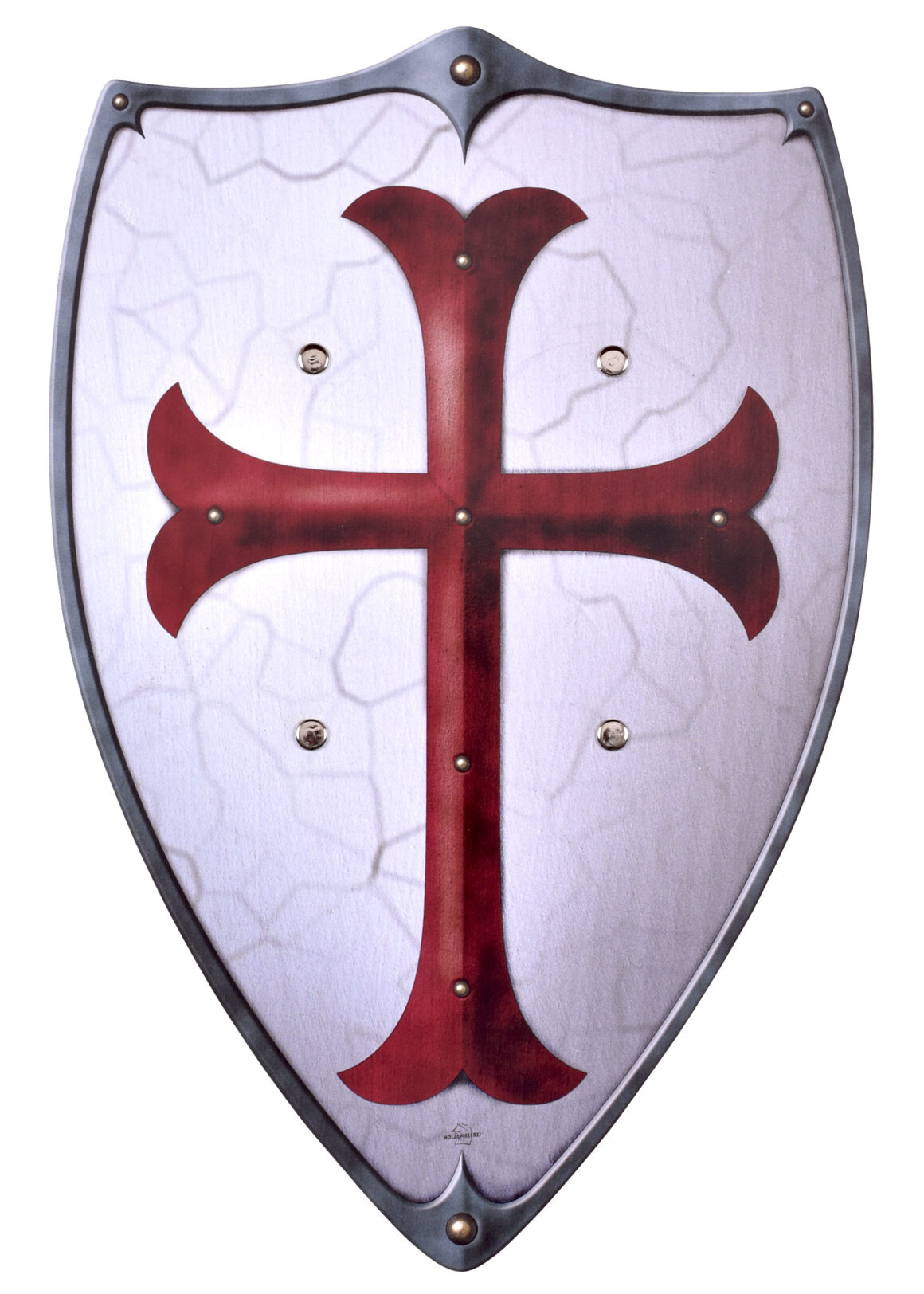 Battle Merchant Kinder Holzschild Tempelritter (Holz) - Vorderseite