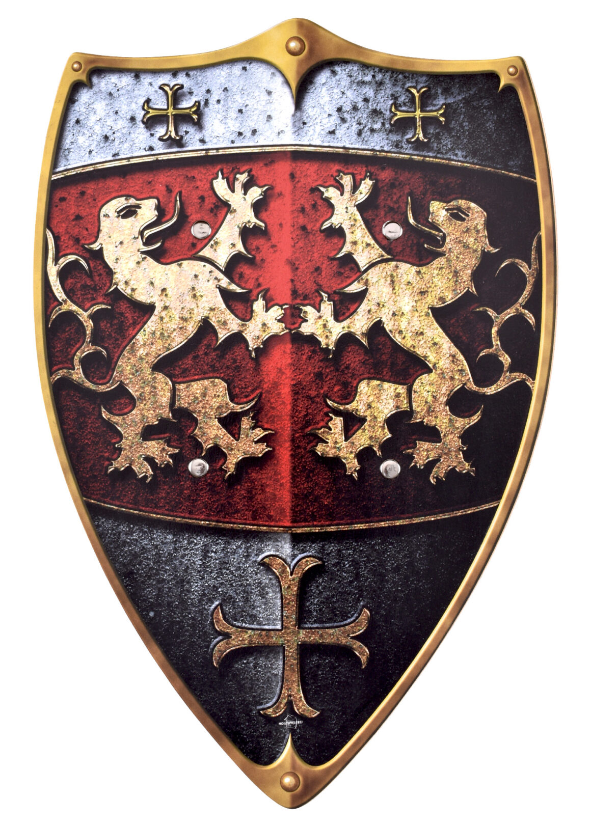 Battle Merchant Kinder Holzschild Ritter vom Löwenfels (Sperrholz) - Vorderseite