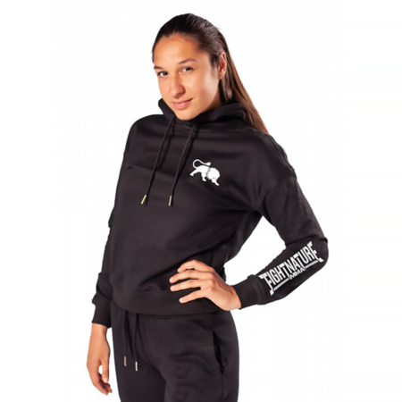 FIGHTNATURE – Damen Hoodie (schwarz)