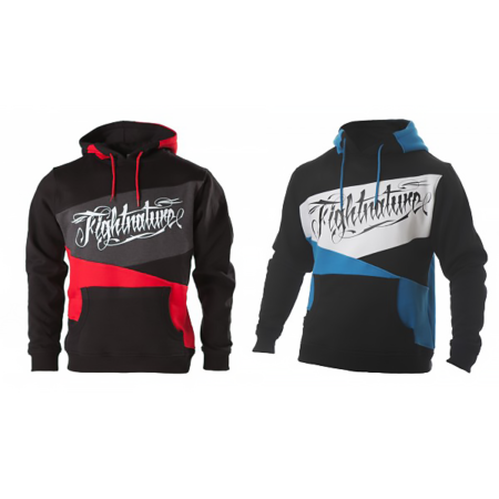 FIGHTNATURE – Hoody (schwarz-rot/blau)