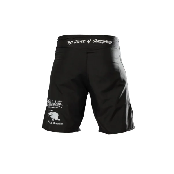 Fightnature MMA Shorts schwarz - Rückansicht