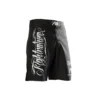 Fightnature MMA Shorts schwarz - Seitenansicht von links