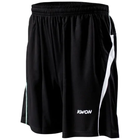 Kwon Fitness Shorts schwarz - Vorderansicht seitlich