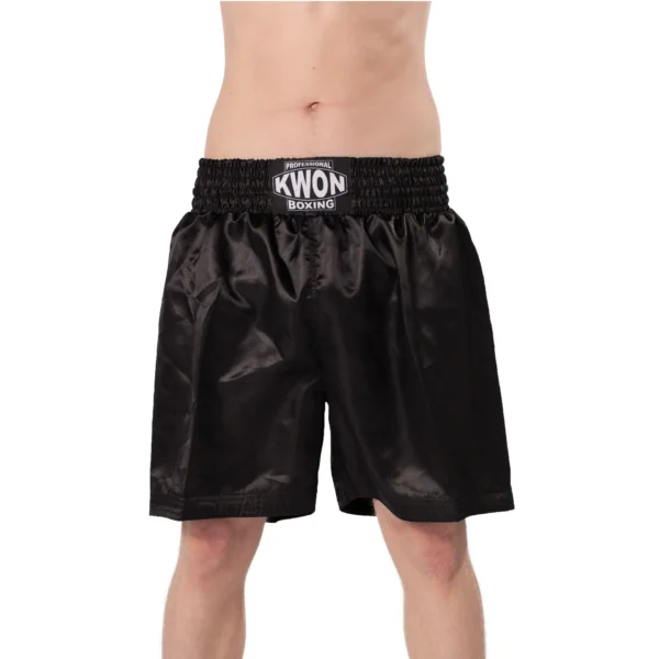 Kwon Professional Boxing Box Shorts Ansicht aller Farben schwarz - Vorderansicht an Kampfsportler